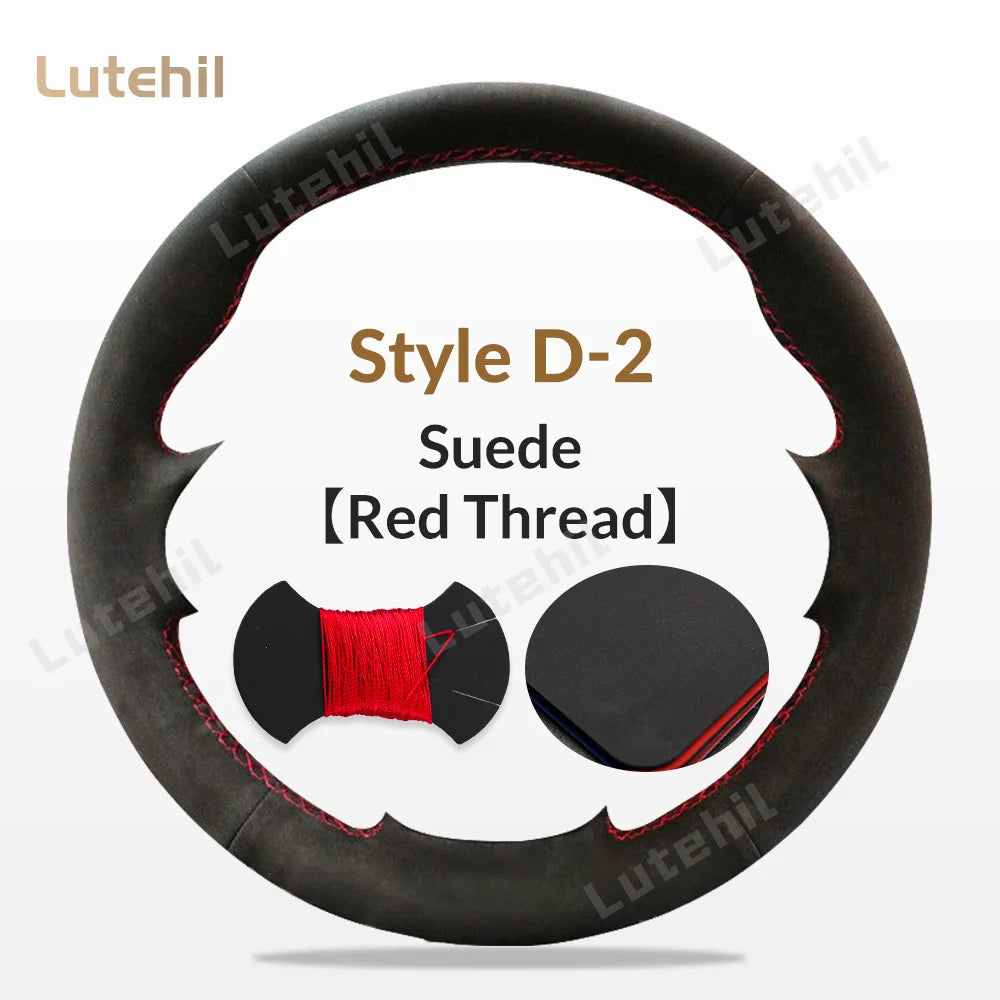 For Seat Ibiza 2004 2005 2006 Custom Car Steering Wheel Braid Cover Hand Sewing DIY Artificial leather Suede Car Accessories by PDG ibma