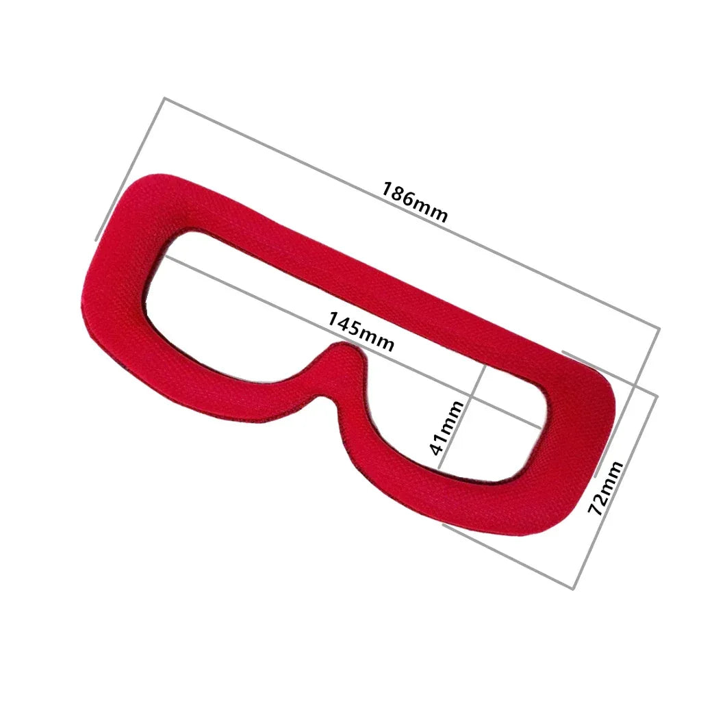 Foam Eye Pad Sponge Faceplate for EV200D 02 for SKYZONE 03 04 FPV Goggles Eye Mask Fabric Panel with Adjustable Headband Strap