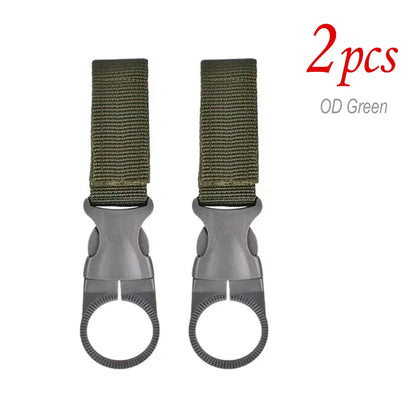 1/2/5pcs Hanging Bottle Buckle Clip Carabiner Portable Water Bottle Holder Clip Belt Backpack Hanger for Outdoor Camp Hiking