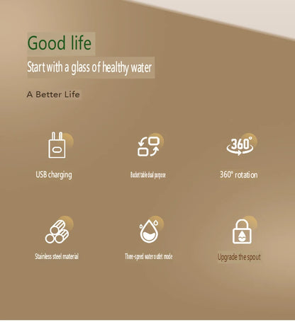 Electric Water Pump Smart Rechargeable Automatic Water Dispenser for Gallon Drinking Portable Water Bottle Pump for Home Office