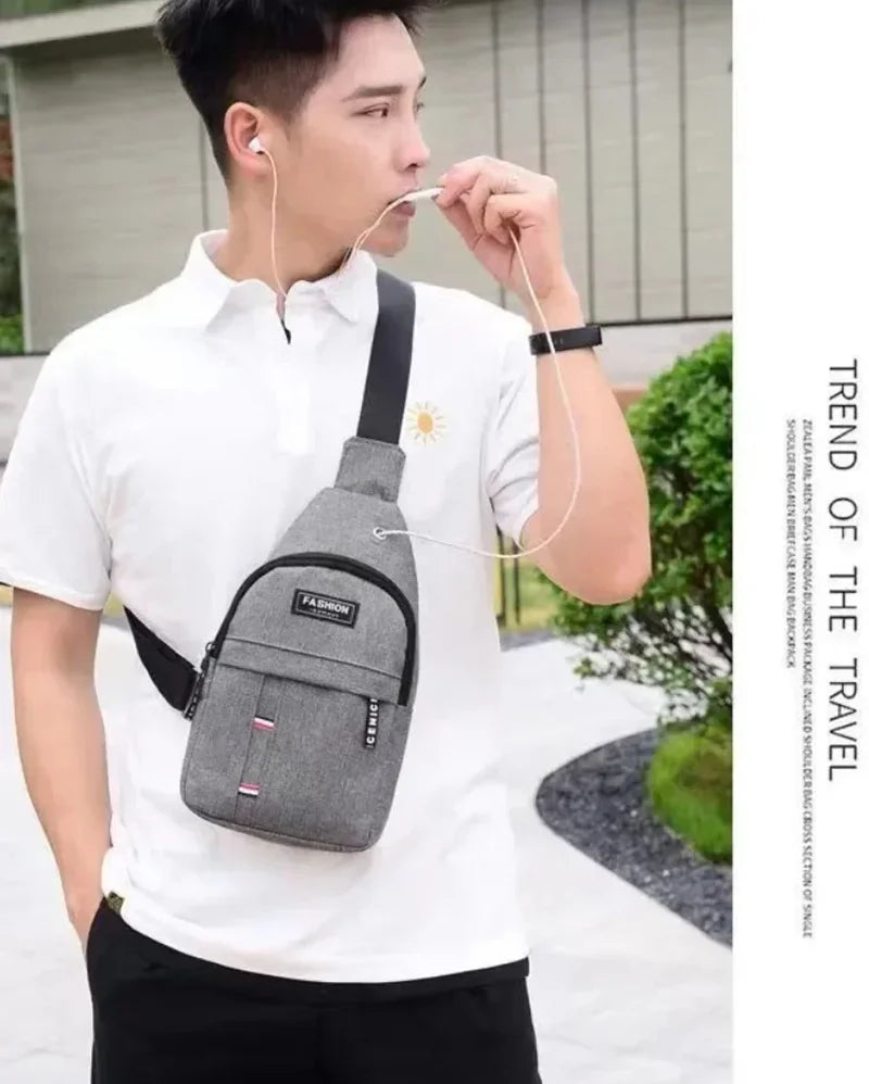 Men's Waterproof Fanny Pack with Adjustable Strap for Outdoor Activities Large Capacity Travel Running Hiking Cycling