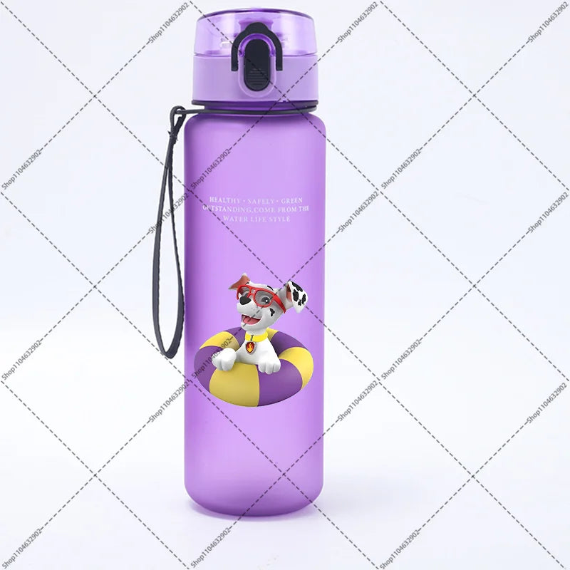 Paw Patrol 650ML Water Bottles Cartoon Anime Pattern Printed Sports Bottle Women Men Outdoor Fashion Cup Birthday Party Gifts