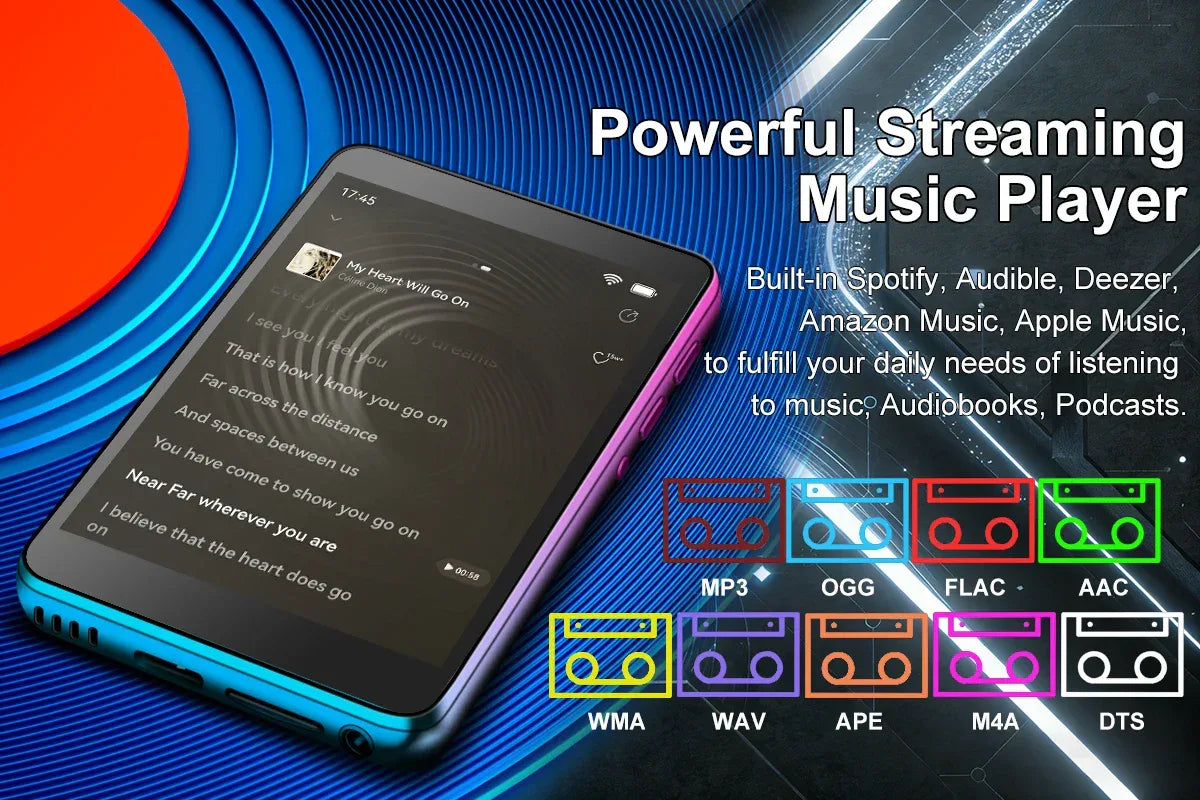 Famue PA03 Android Bluetooth MP3/MP4 Player Lossless Audio| 2.8" Screen | 80GB | WiFi | YouTube/Twitter/Spotify Download SQ HIFI