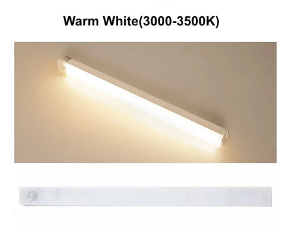AITHEA USB Rechargeable PIR Motion Sensor LED Bar Lights Dimmable Detector Night Light Portable Induction Cabinet Lamp for Room