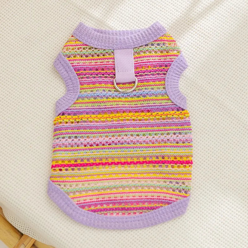Breathable Mesh Pet Dog Vest Dog Summer Clothes Thin Cooling T Shirt Chihuahua Bichon Costume Cat Clothing Girls Puppy Shirt New