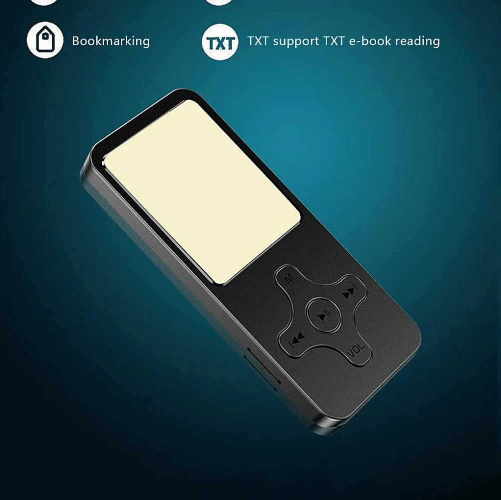 Portable Walkman Mini MP3 Player Bluetooth-compatible Speaker 8/16/32/64/128GB HiFi Music Speaker with FM Radio Recording E-book
