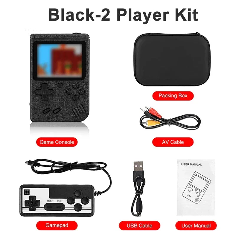 Built-in 400 FC Games with Portable Case 3.0 Inch LCD Screen Video Game Player Kids Boys Gift for Retro Handheld Game Console