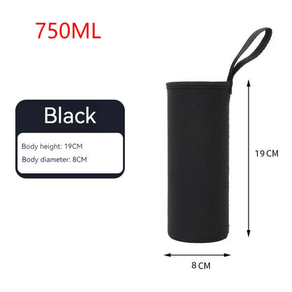 750ML/1000ML/1500ML Portable Water Bottle Insulated Neoprene Holder Pouch Bag Travel Thermos Cup Cover With Adjustable Strap