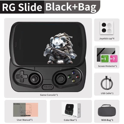 Anbernic RG Slide Handheld Game Console 4.7-inch LTPS In-Cell Screen Android 5000mAh Video Gaming Player Supports 1080p-Port Out