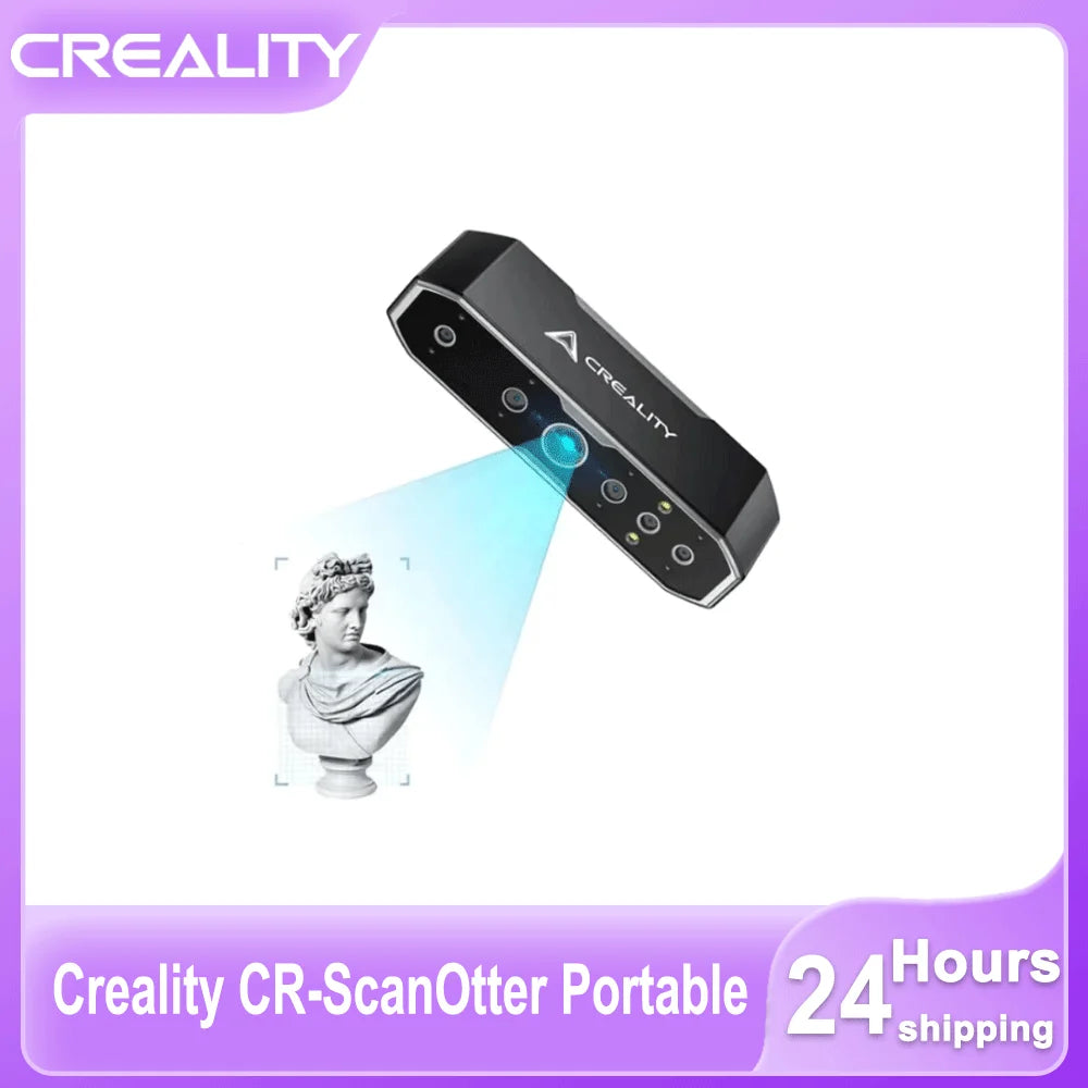 Creality CR-Scan Otter Portable Upgraded Handheld 3D Scanner 0.02mm Accuracy High Efficiency 20fps Speed Scanning Anti-shaking