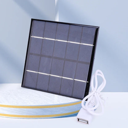 3/5W Battery Charger Solar Panel USB Output Polycrystalline Solar Panel Mobile Power Supply Lightweight for Charger 3.7V Battery