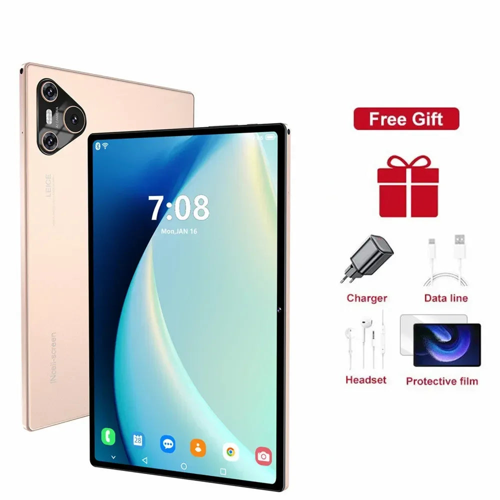 2025 Pad 16 Pro Tablet 5G Dual SIM 10000mAh Tablet 10 inch Android PC 22GB+2TB WIFI Snapdragon 870 Tablets For Children Kids Tab