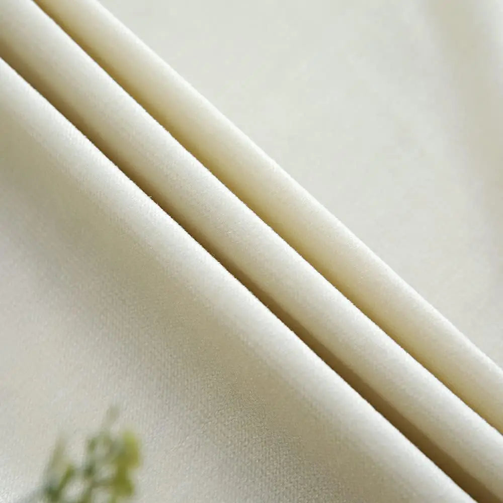 Luxury European Style Velvet Embroidery Curtains for Living Room Bedroom Embroidery Flowers Semi Hollow Blackout Curtain 1 Panel