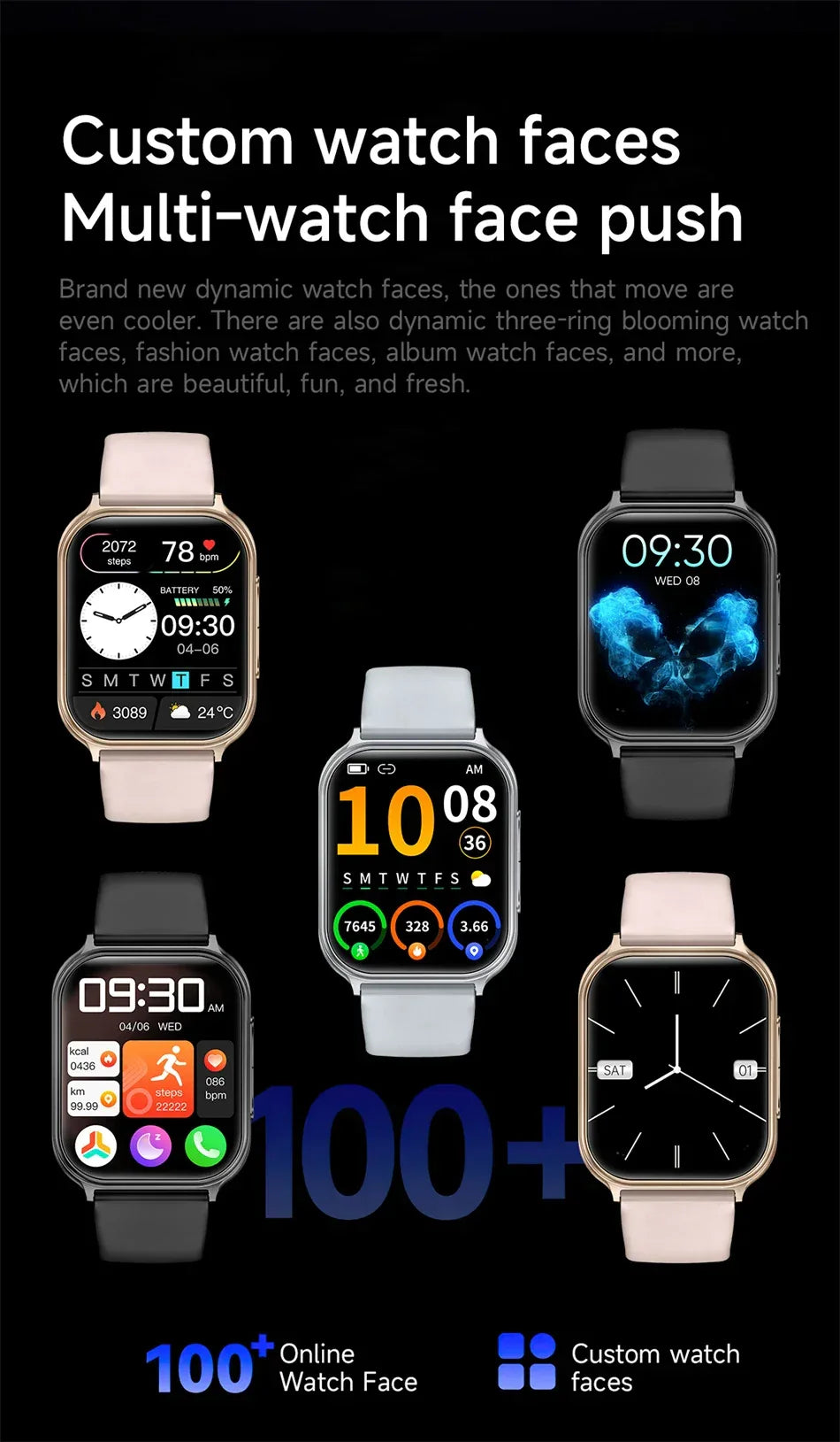 New Bip 6 Pro Smart Watch Men Outdoor Sports Fitness Track IP68 Waterproof Heart Rate BT Call 700 mAh Battery Smartwatches Women