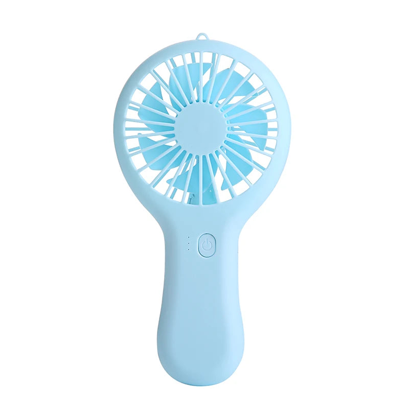 Colorful handheld mini fan portable USB charging convenient creative cool small fan pocket handheld fan summer gift