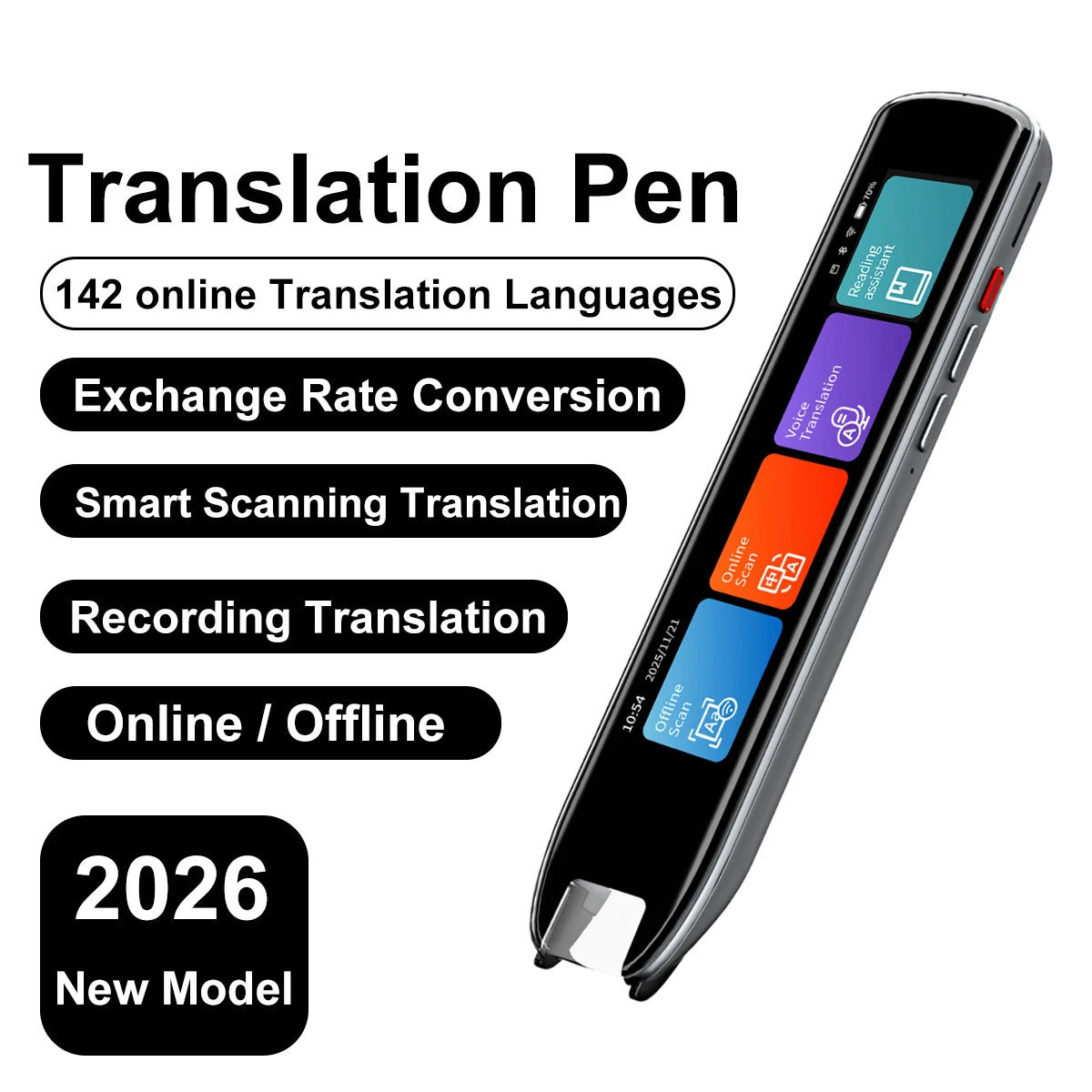 Translation Pen Reading Pen for Dyslexia 142 Language Translator Pen Device Pen Scan to Text Scanner Offline Online Translator