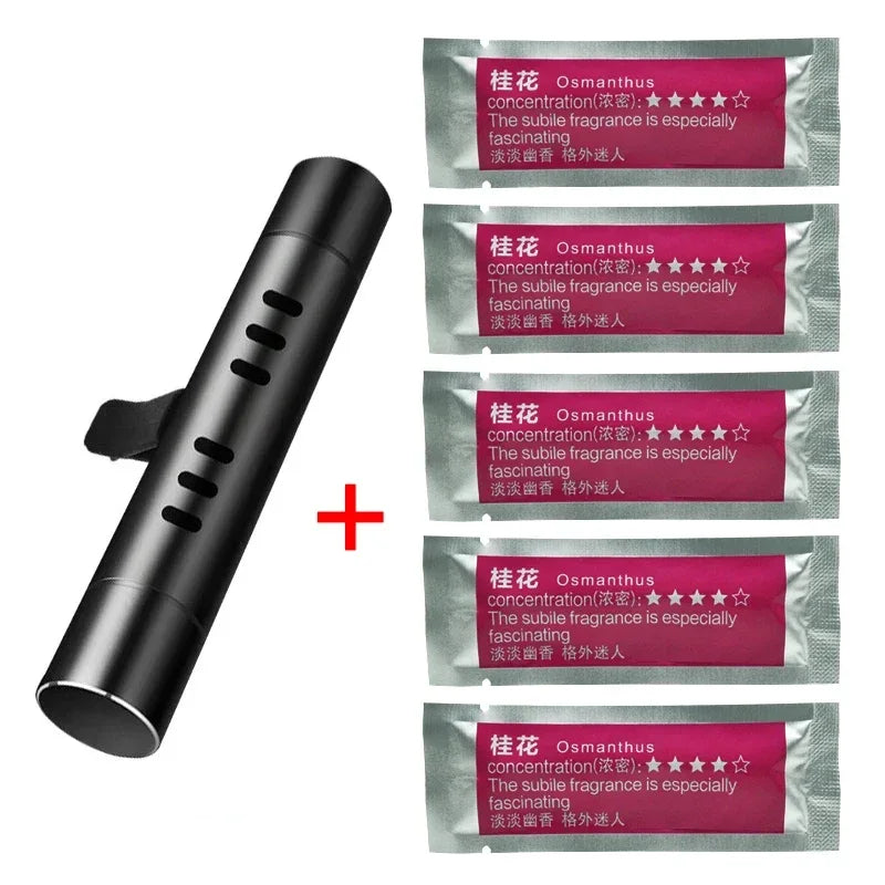 1/3/4Sets Car Air Freshener Outlet Car Air Conditioning Vent Solid Perfume Car Perfume Stick Supplement 6 Flavour
