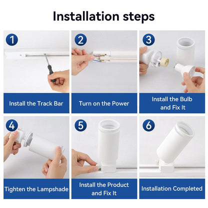 Led Track Light GU10 Spotlight 110V 220V Track Pendant Indoor for Home Decor Kitchen Bedroom Ceiling Lamp Fixture Track Lighting