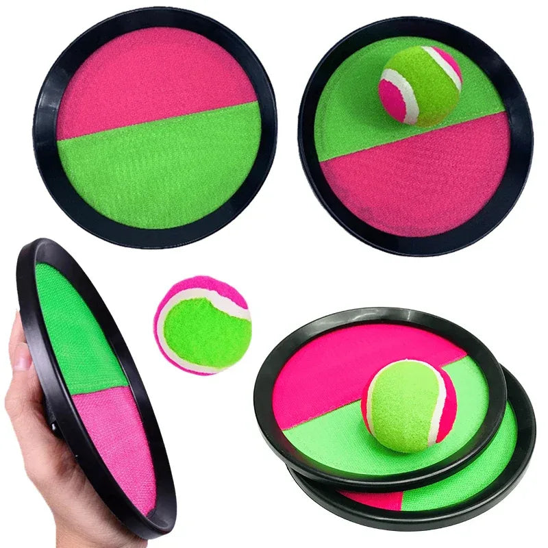 Sticky Ball Toy Set Kids Colorful Sticky Ball with Target Throw Catch  Interactive Family Game Indoor Outdoor Fun Party Gift ZYF