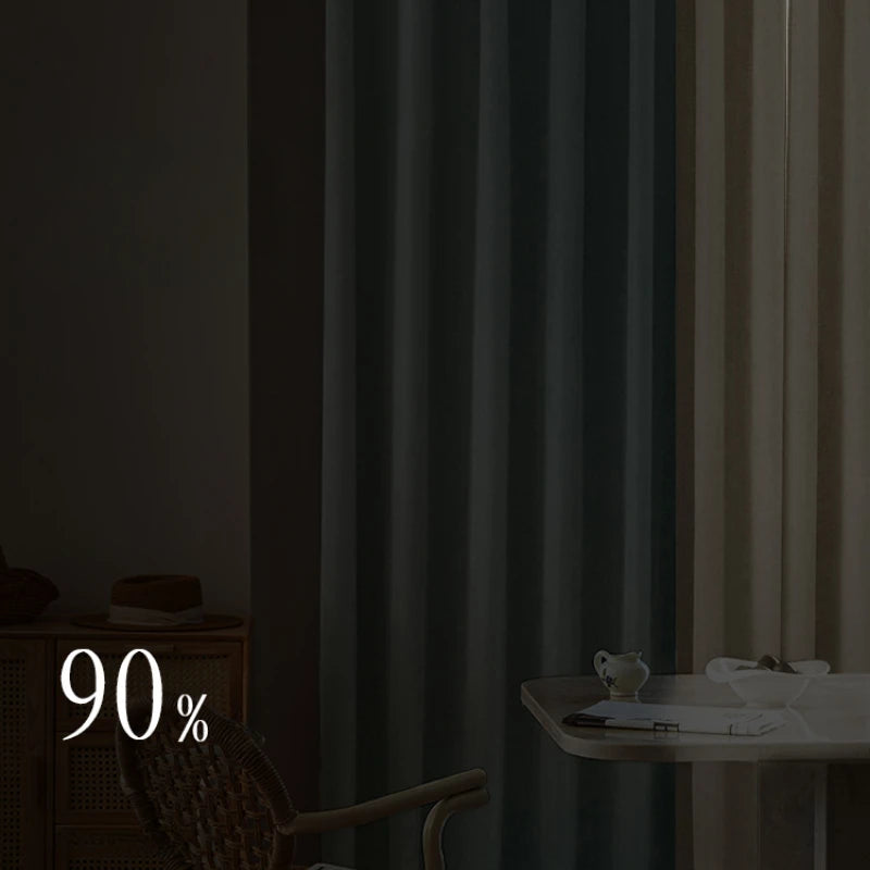 Minimalist Children's Room Drapes Large Area Bedroom Blackout Curtain Home Balcony Bay Window Curtains Modern Living Room Drape