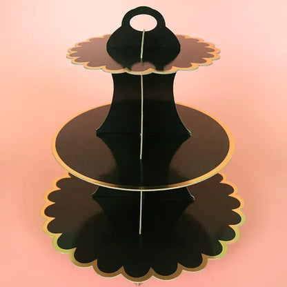 Cake Rack Stand 3 Layer Afternoon Tea Wedding Banquet Plates Party Utensils Birthday Party Christmas Party Cake Tools Display De