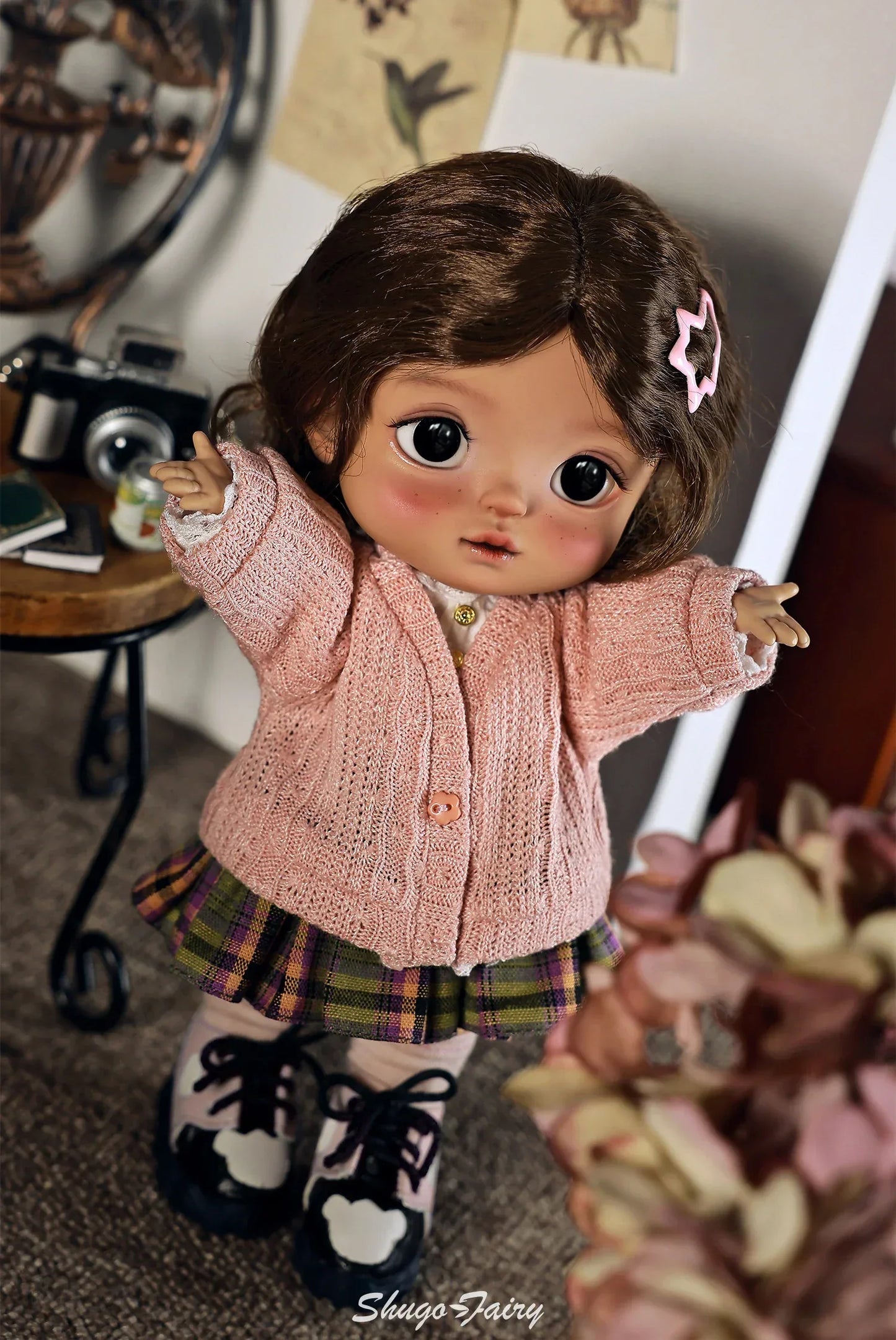 ShugaFairy Plums 1/6 Bjd Doll Head Thessa Body Autumn American School Style Joint Body Baby Toys Girls BJD Dolls