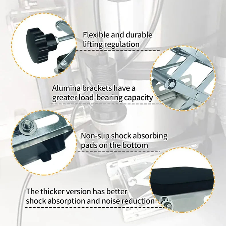 Waste Disposal Shock Absorbing Bracket Kitchen Household Garbage Disposer Support Frame Cushioning Bearing Adjusting Base