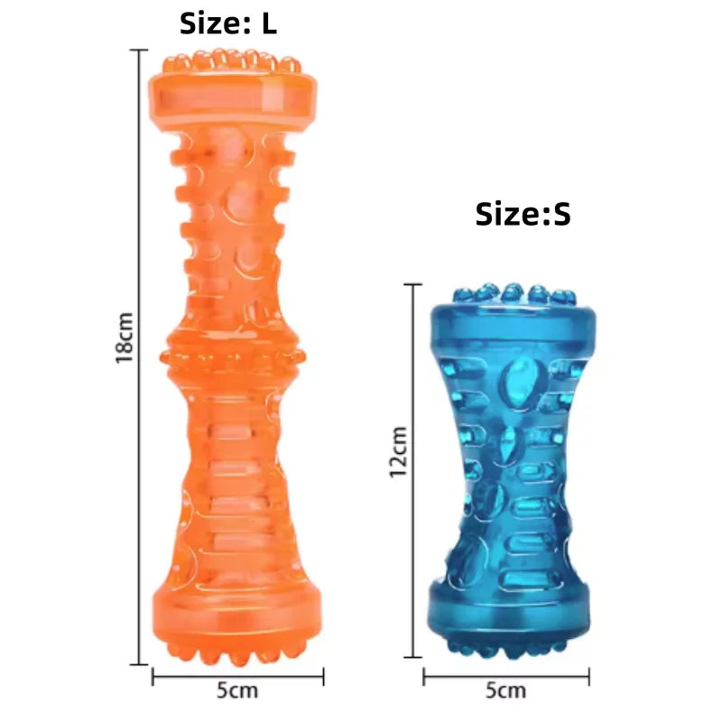 Dog Teething Toy Chew Stick Bite Resistant Fun Leak Proof Food Toy Pet Teether Cleaner Stick