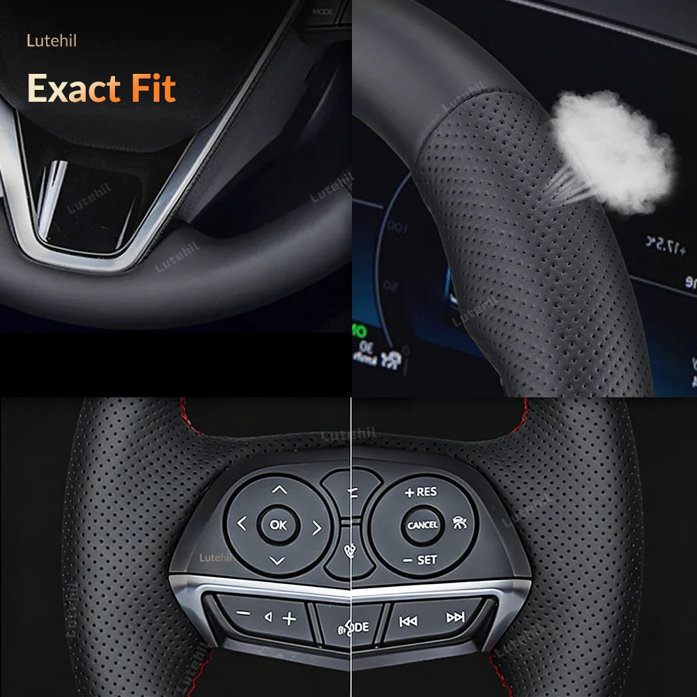 For Seat Ibiza 2004 2005 2006 Custom Car Steering Wheel Braid Cover Hand Sewing DIY Artificial leather Suede Car Accessories by PDG ibma