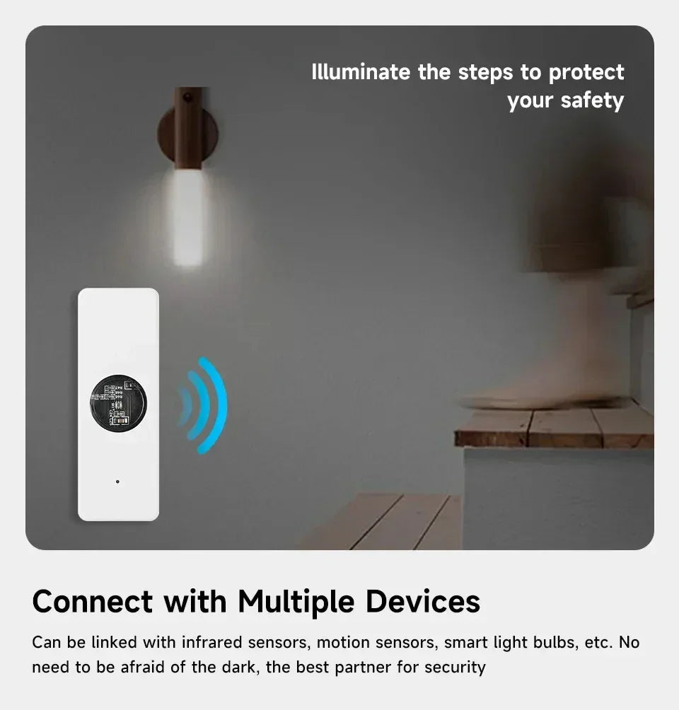 Tuya ZigBee Light Sensor Luminance Sensor Illumination Brightness Detector Home Automation with Smart Life Device Linkage Tuya