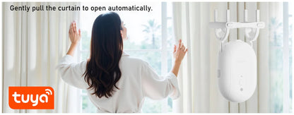 Tuya Zigbee/Bluetooth Track Curtain Robot Tuya Smart Rail Curtain Robot Smart Curtain Pusher Robot Support Siri Alexa Voice