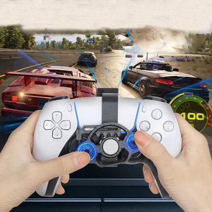 Racing Game Controller Steering Wheel Attachment Accessory For PS5 Mini Steering Wheel For PS5 Pro/Slim Game Controller