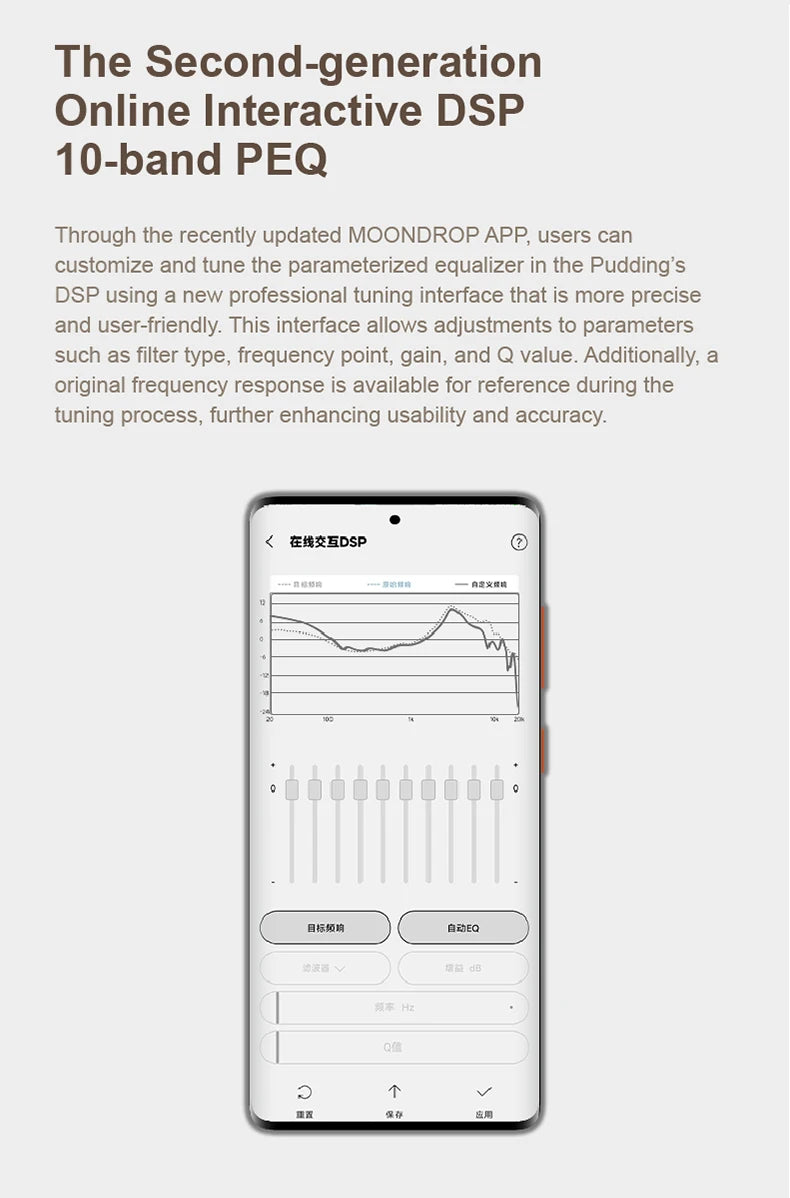 MOONDROP Pudding TWS earphones True Wireless Stereo ANC AI ENC LHDC-V 10mm Dynamic Driver，Bluetooth 6.0 with AI noise reduction