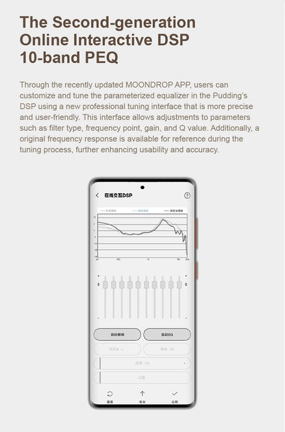 MOONDROP Pudding TWS earphones True Wireless Stereo ANC AI ENC LHDC-V 10mm Dynamic Driver，Bluetooth 6.0 with AI noise reduction