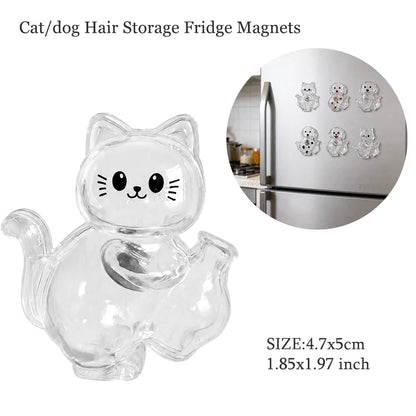 Adorable Dog Hair Storage Pendant Transparent Lovely Pet Hair Storage Box Keychain Handmade DIY Pet Souvenirs for Pet Lovers