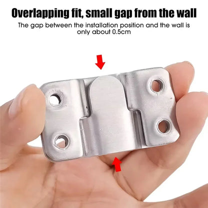 10PCS Universal Mounting Hooks Heavy Duty Wall Hanger Bracket for Pictures Frames Furniture Home Decor Storage
