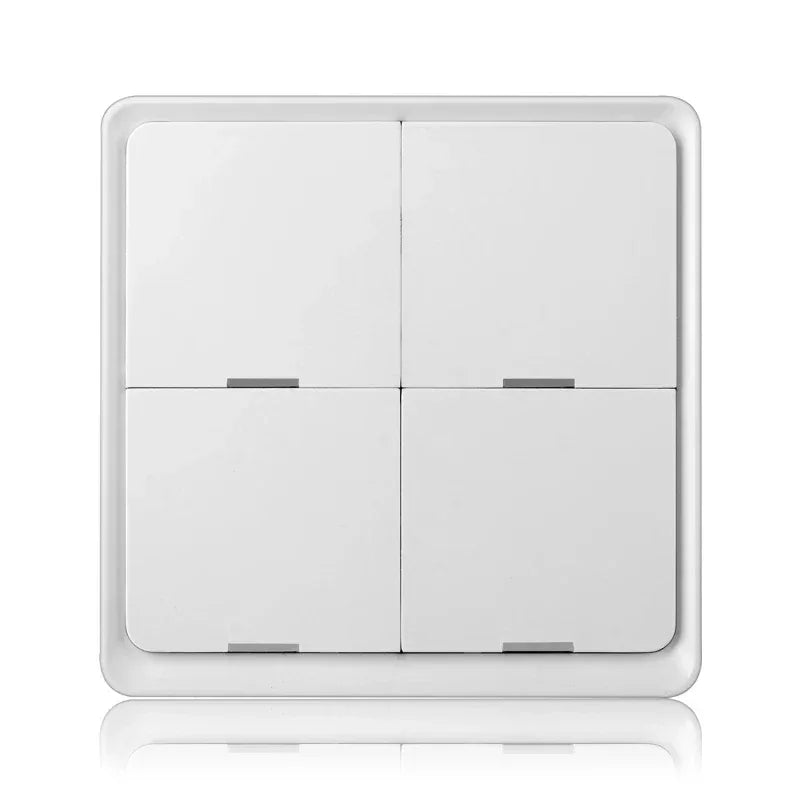 ZigBee/Tuya Smart Switch Wireless Free Sticker 4/3/2/1 Way Panel Scene Button Switch Smart Scene Automation Control Switch