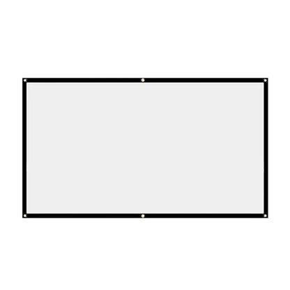16:9 Simple Projector Curtain 60/72/84/100/120/150 inch Portable HD Display Screen Home Cinema Theater Movie Home Outdoor Office