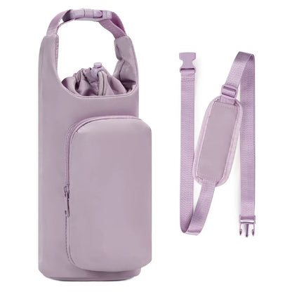 Portable Water Bottle Carrier Bag with Straps Adjustable Shoulder Bag Camping Traveling Bottle Accessories Water Bottle Sleeve