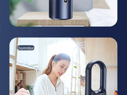 Electric Rechargeable Fan Bladeless Floor Standing Fan Cooling Child Safety Tower 2000mAh Fan Household Air Cooler  6 Gears