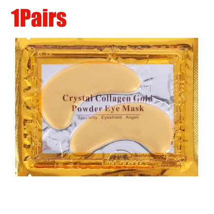 Gold Moisturizing Crystal Collagen Eye Mask Anti-Wrinkle Anti Aging Fade Dark Circles Skin Care Patch Dilute Fine Lines Mask