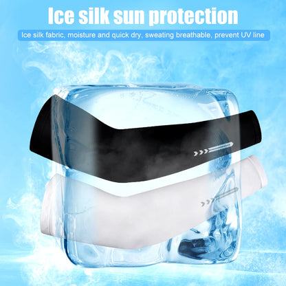 1Pair Ice Fabric Breathable UV Protection Running Cooling UPF 50 Arm Sleeves Fitness Basketball Elbow Pad Sport Cycling Outdoor