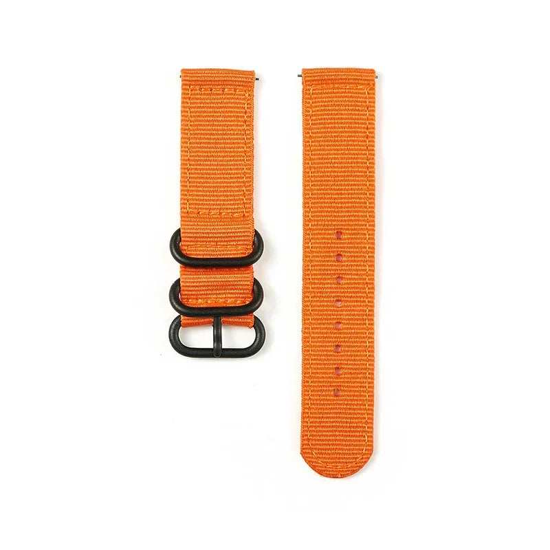 Nylon Watch Band Waterproof Ballistic Nylon One- Military Watch Straps for Men & Women Choice of Color & Width 18mm, 20mm, 22mm