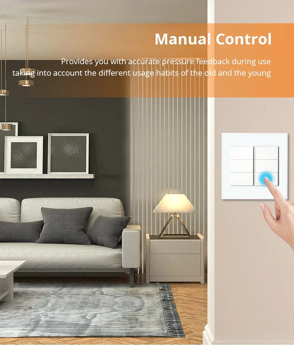 Zemismart Zigbee Interrupter 1 2 3 4 6 Gangs Light Switch Brazilian Wall switches Work with Tuya Smart Life Alexa Google Home