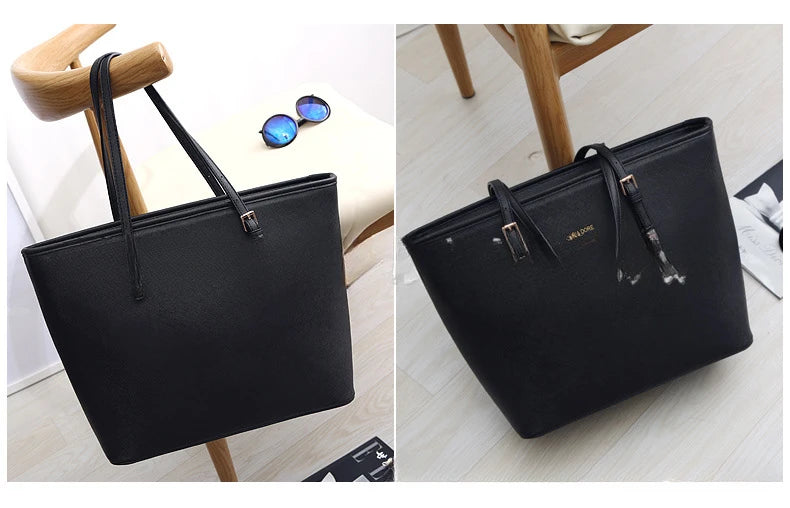 Women Large Capacity Bucket Tote Bag Shoulder Handbag Mommy Bag Work Travel Casual Purse