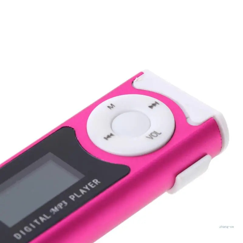 Mini USB Aluminum LCD Screen 32GB Card Clip Design Digital Music MP3