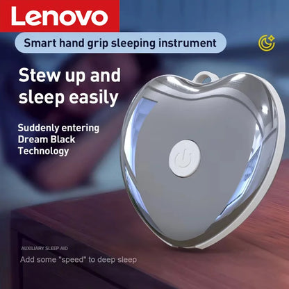 Lenovo Mini Smart Sleep Speaker Quickly Fall Asleep with This Handheld Microcurrent Low-Frequency Pulse Deep Sleep Aid Silver