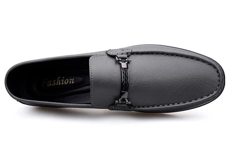 Men Loafers Slip on White Leather Shoes Casual Fashion Luxury Shoes Designer Italian Brand Loafer Moccasins Four Seasons