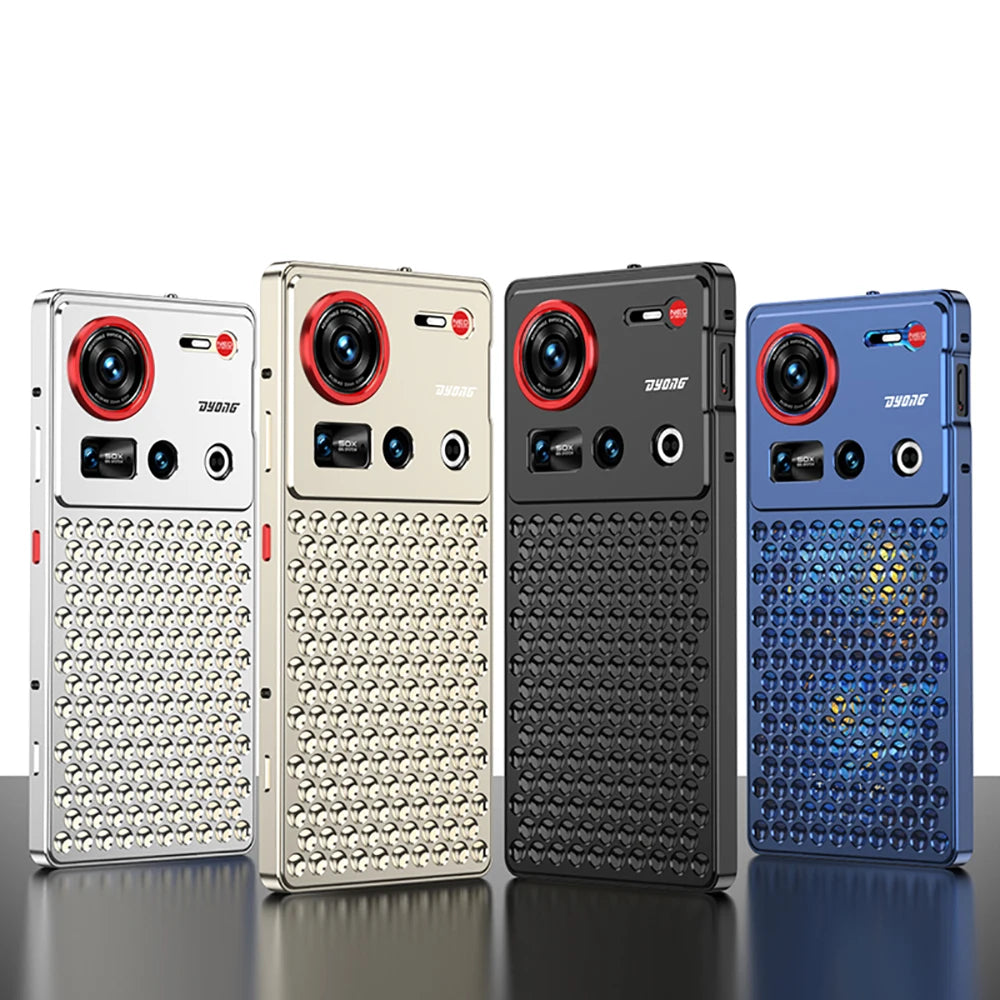 1:1 Copy for MacPro heat dissipation Metal bumper for ZTE Nubia Z70 Ultra Z70U cover Case Full Aluminium Alloy silky capas Funda