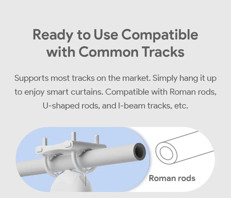 Tuya Zigbee/Bluetooth Track Curtain Robot Tuya Smart Rail Curtain Robot Smart Curtain Pusher Robot Support Siri Alexa Voice